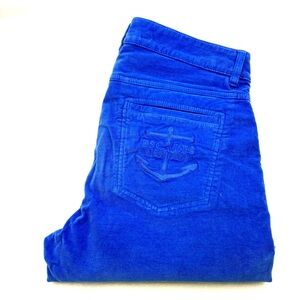 ESCALES Yachting Vibrant Blue Corduroy Pants
